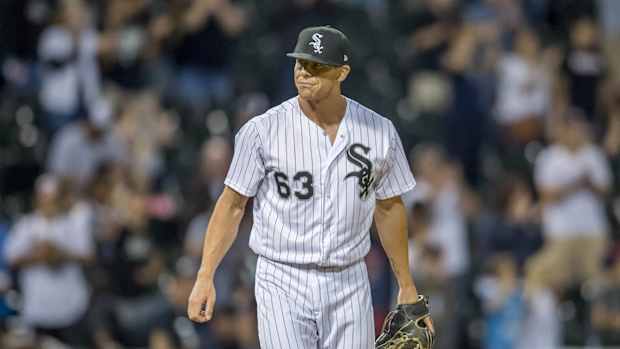 Chicago White Sox pitcher Ian Hamilton